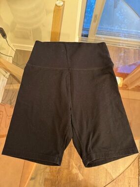 aerie Black High-Waist Bike Shorts